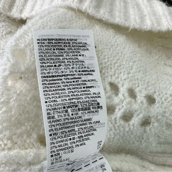 GAP Chunky Knit Pattern Sweater medium - Picture 7 of 9